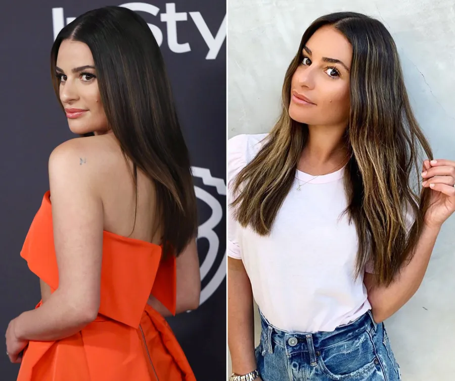 Lea Michele Hair Change Blonde Highlights