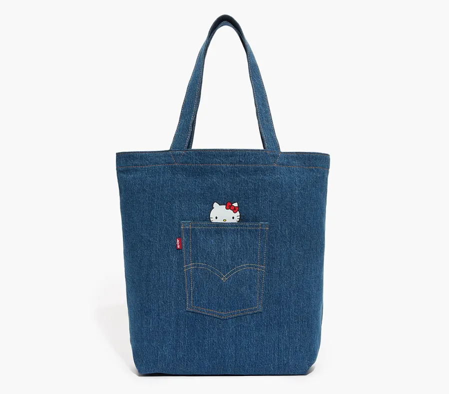 Denim Pocket Tote Bag