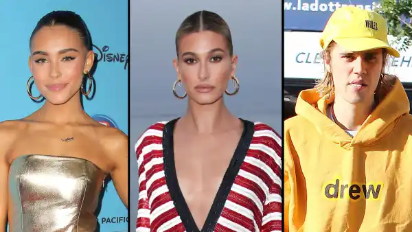 Madison Beer, Hailey Baldwin and Justin Bieber