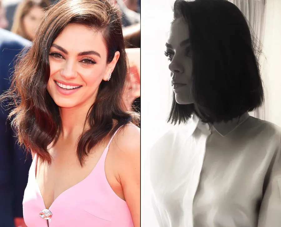 Mila Kunis Hair Change Sharp Bob