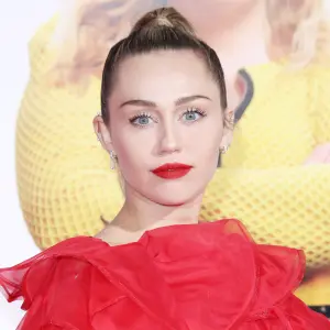 Miley Cyrus Red Dress February 11, 2019