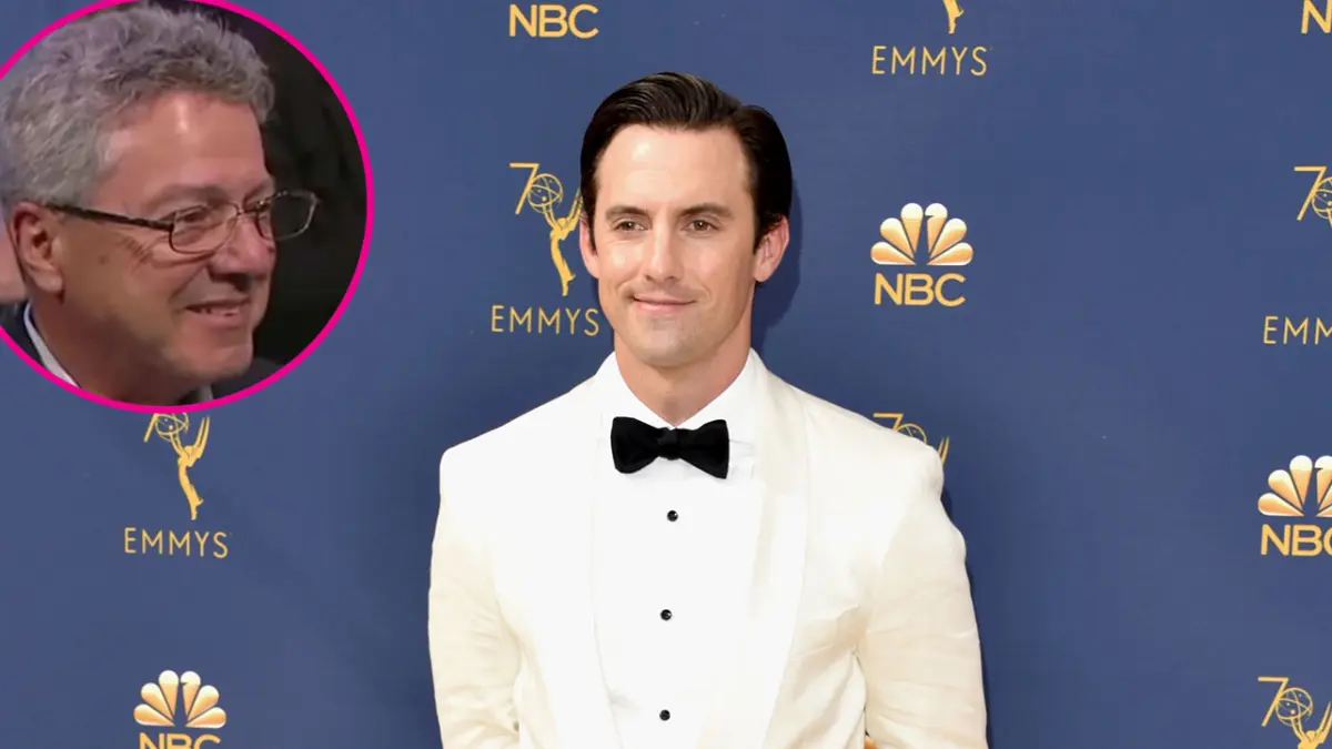 Milo Ventimiglia White Tux Black Pants Black Tie Father From Jimmy Kimmel Live
