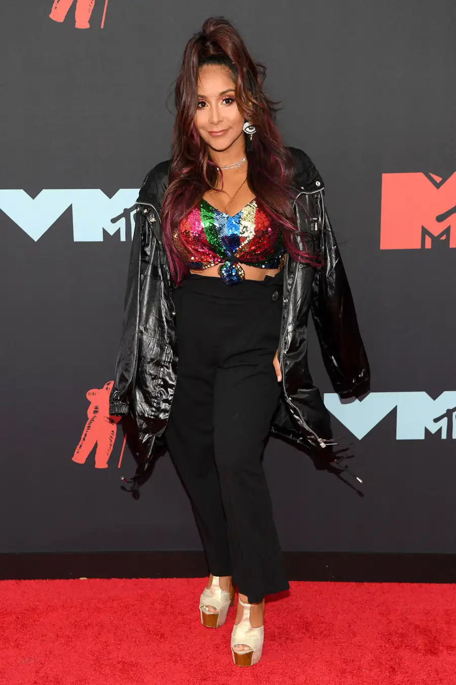 Nicole 'Snooki' Polizzi Jersey Shore Red Carpet VMAs 2019