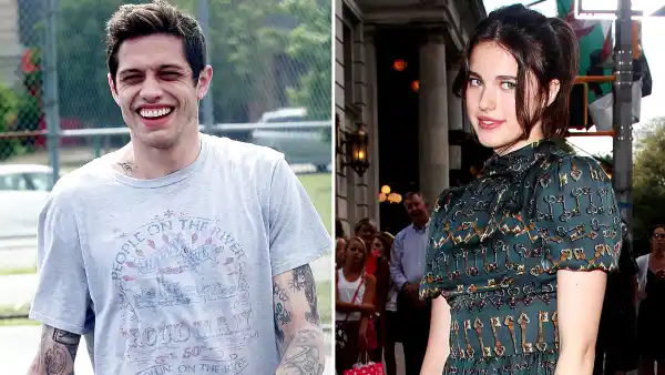 Pete Davidson Appears Great Mood With New Girlfriend Margaret Qualley Venice