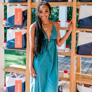 Rachel Lindsay at The Knot Registry House