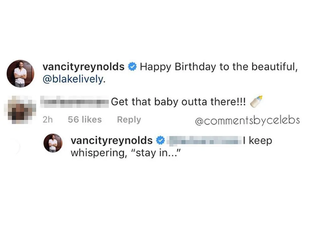 Ryan Reynolds I Want 3rd Baby to Stay in Blake Lively Belly