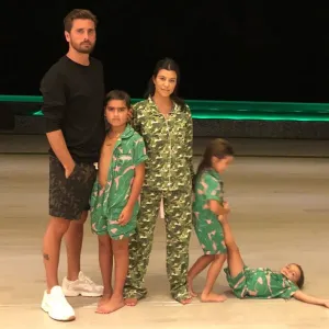 Scott Disick Kourtney Kardashian Mason Penelope Reign
