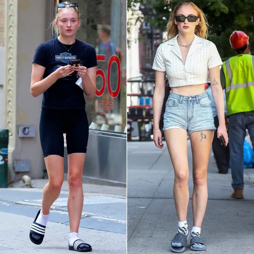 Sophie Turner Wears Socks and Sandals