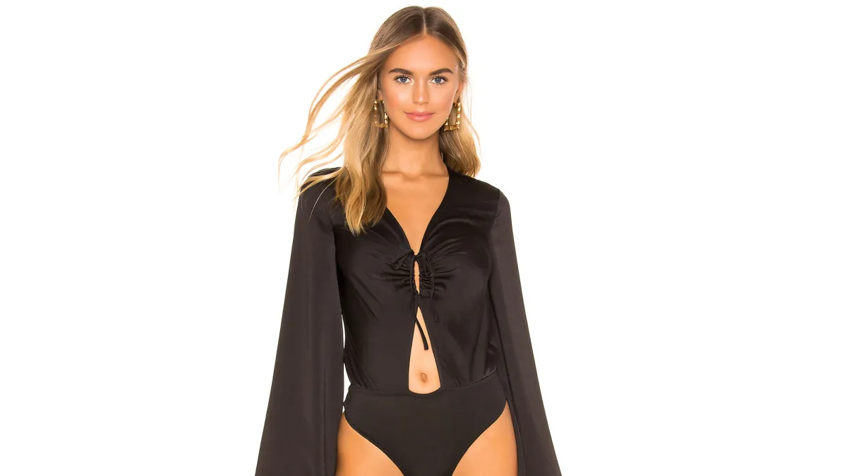 revolve black vintage bodysuit
