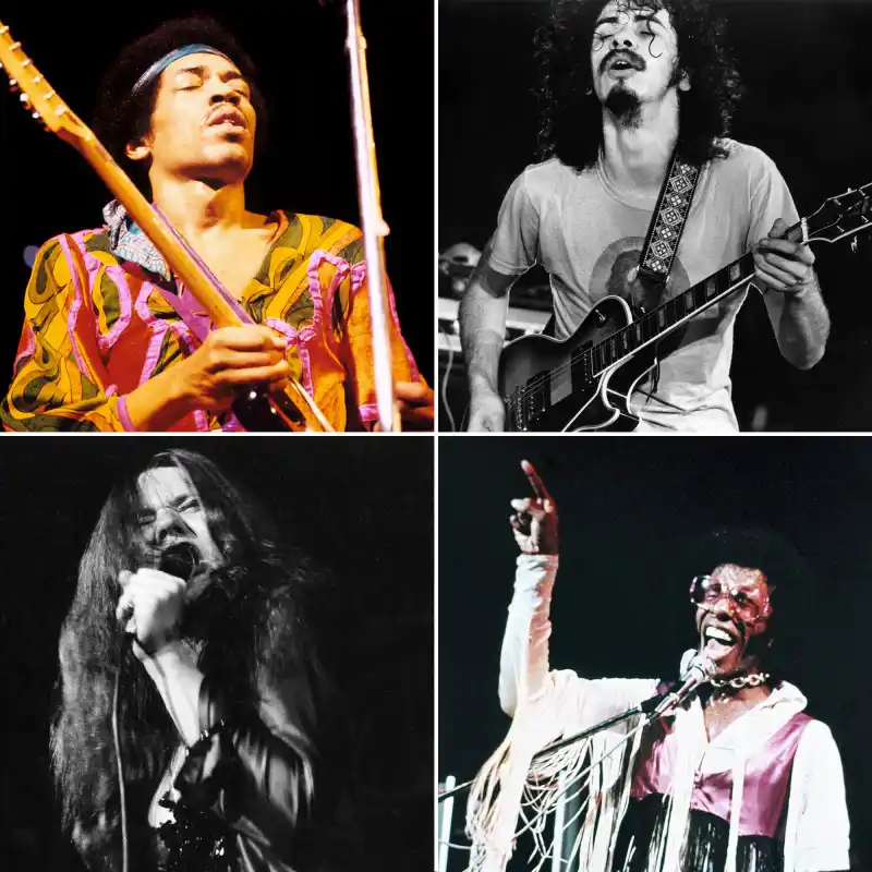 Woodstock Then and Now Jimi Hendrix, Santana, Janis Joplin, Sly and The Family Stone