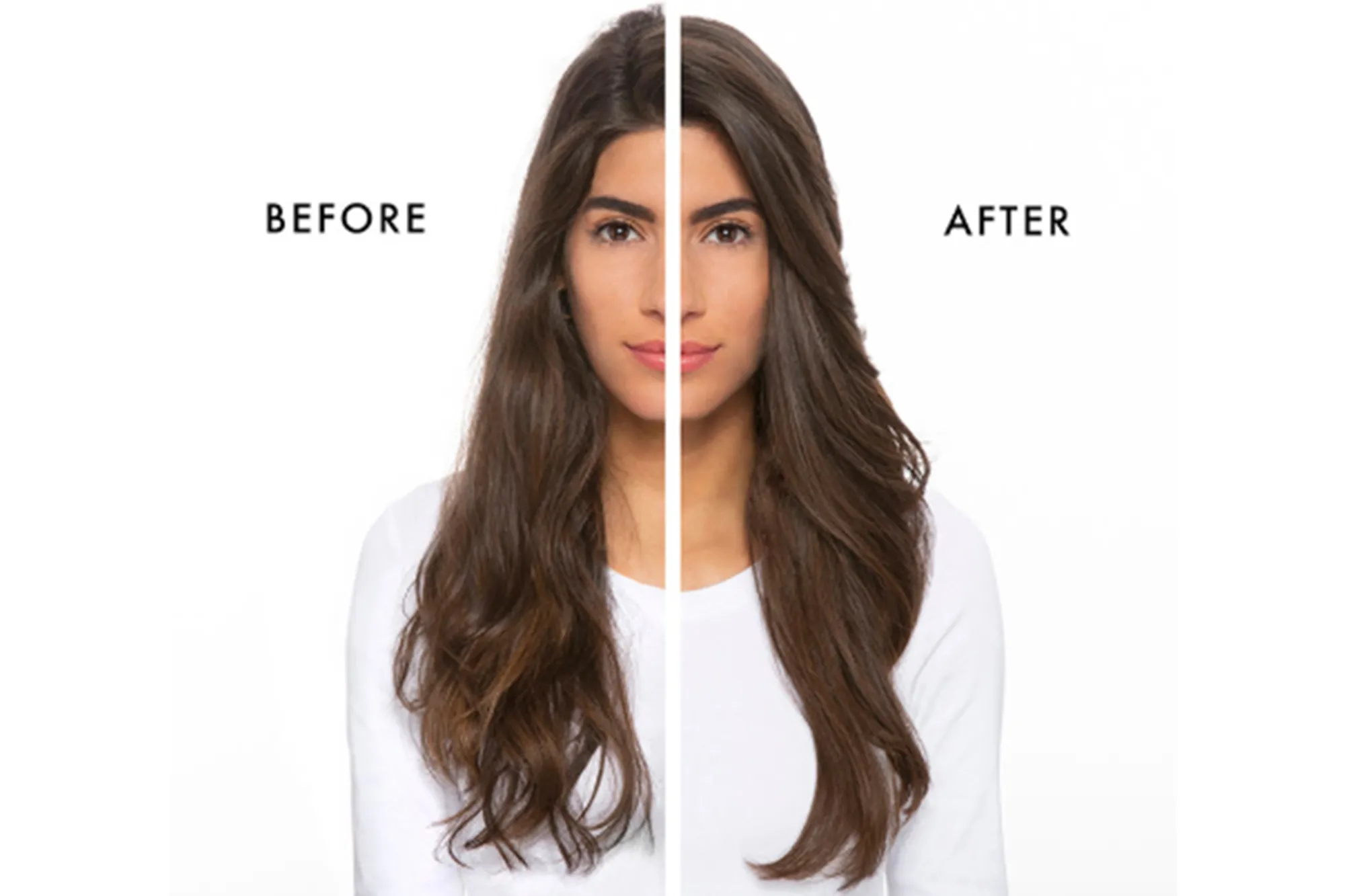 before and after hair treatment