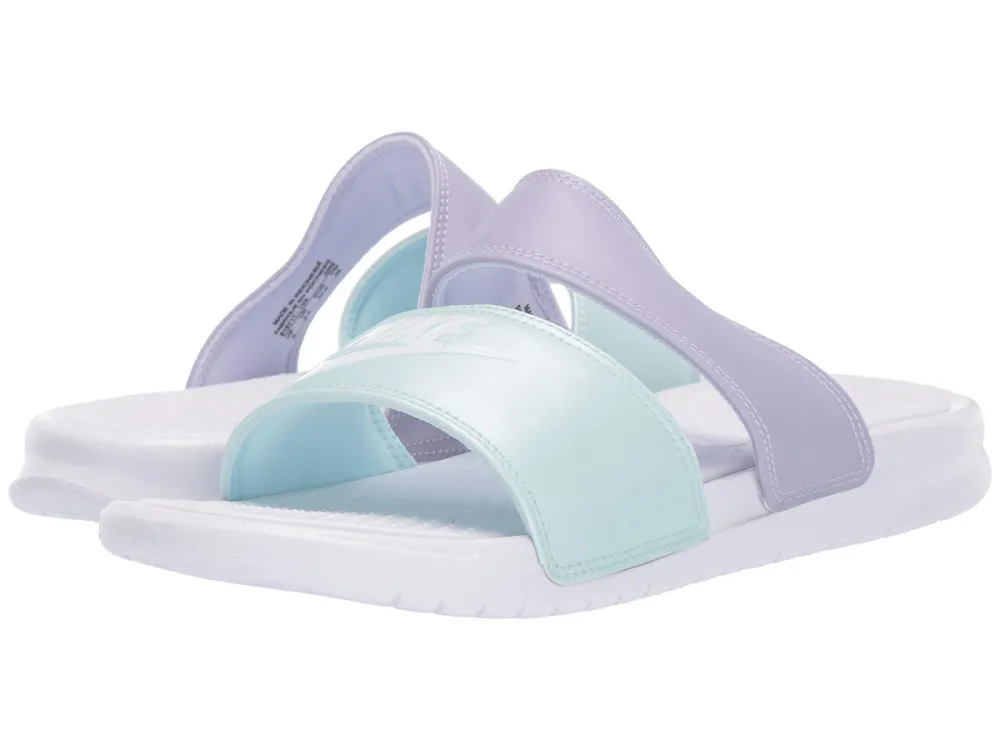 nike slides blue purple