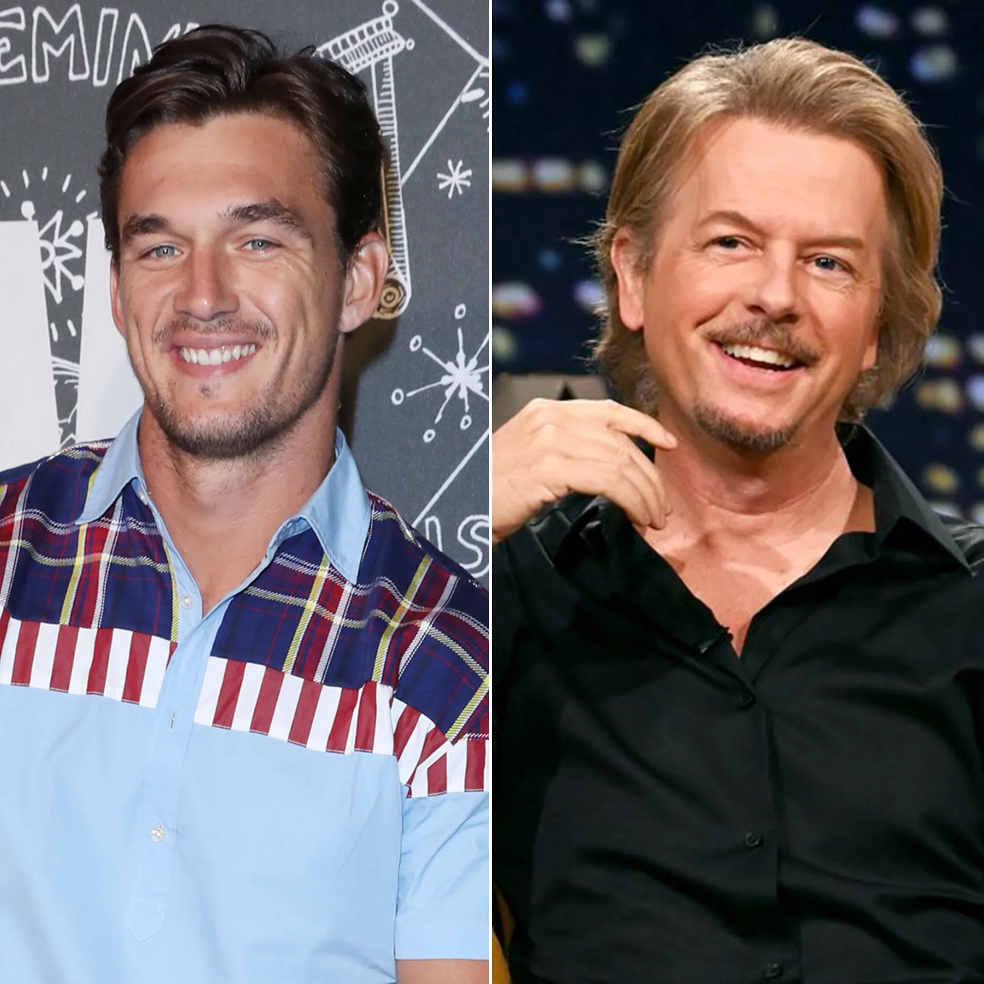 Tyler Cameron and David Spade