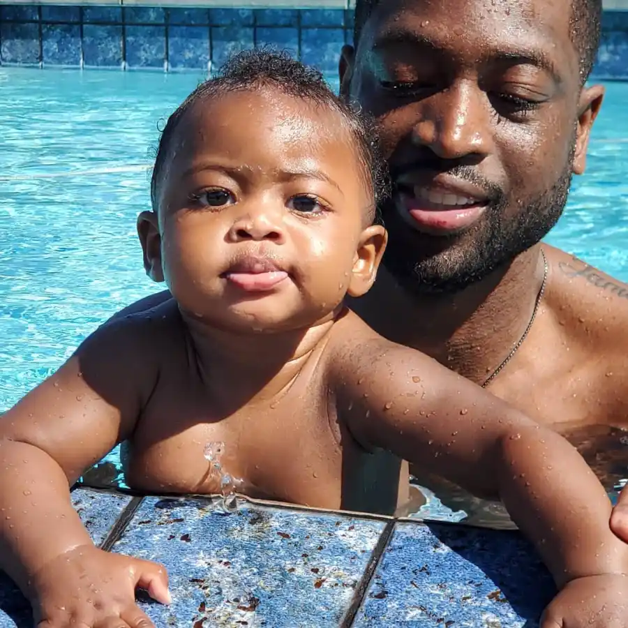 Celebrity Parents Teaching Their Babies to Swim