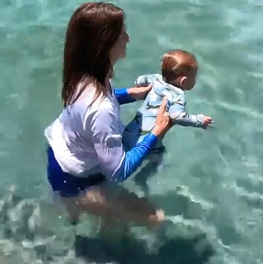 Celebrity Parents Teaching Their Babies to Swim