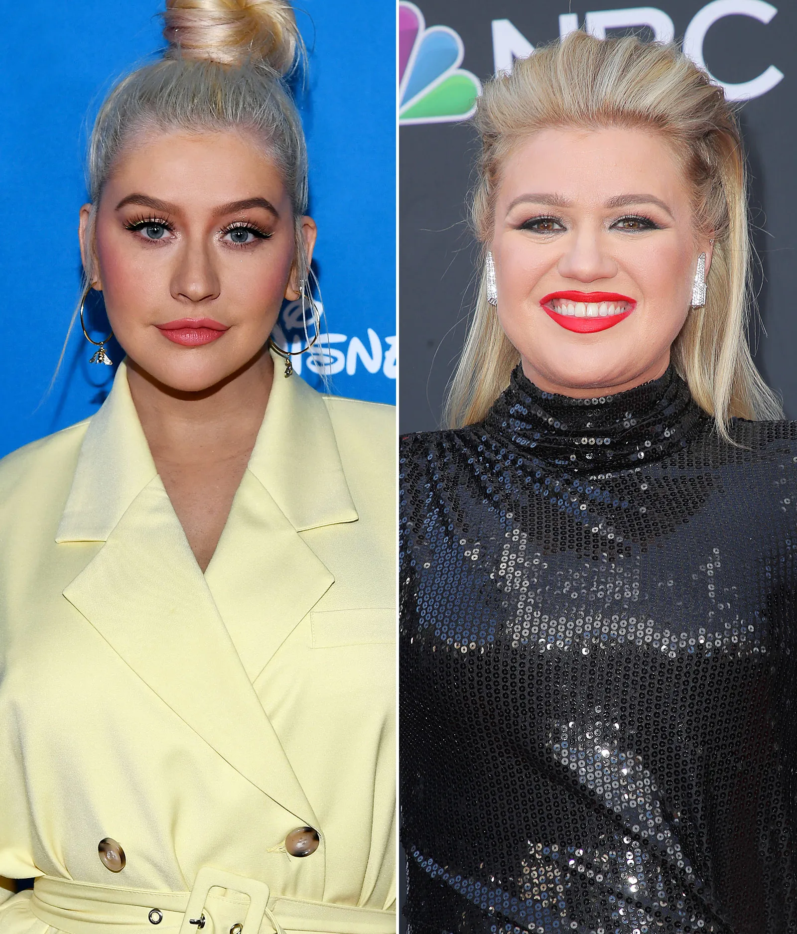 Christina Aguilera and Kelly Clarkson