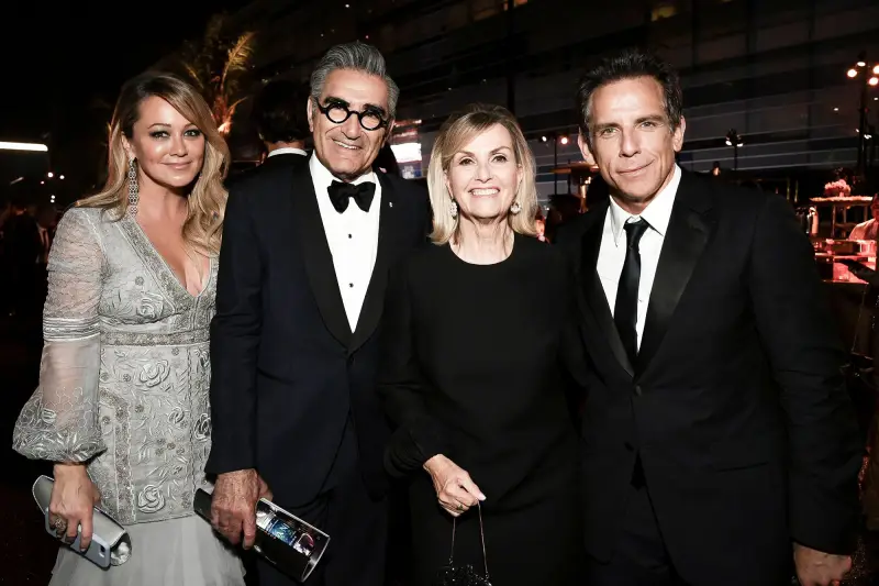 Christine Taylor Eugene Levy Deborah Divine and Ben Stiller Governors Ball Emmys 2019 After Party
