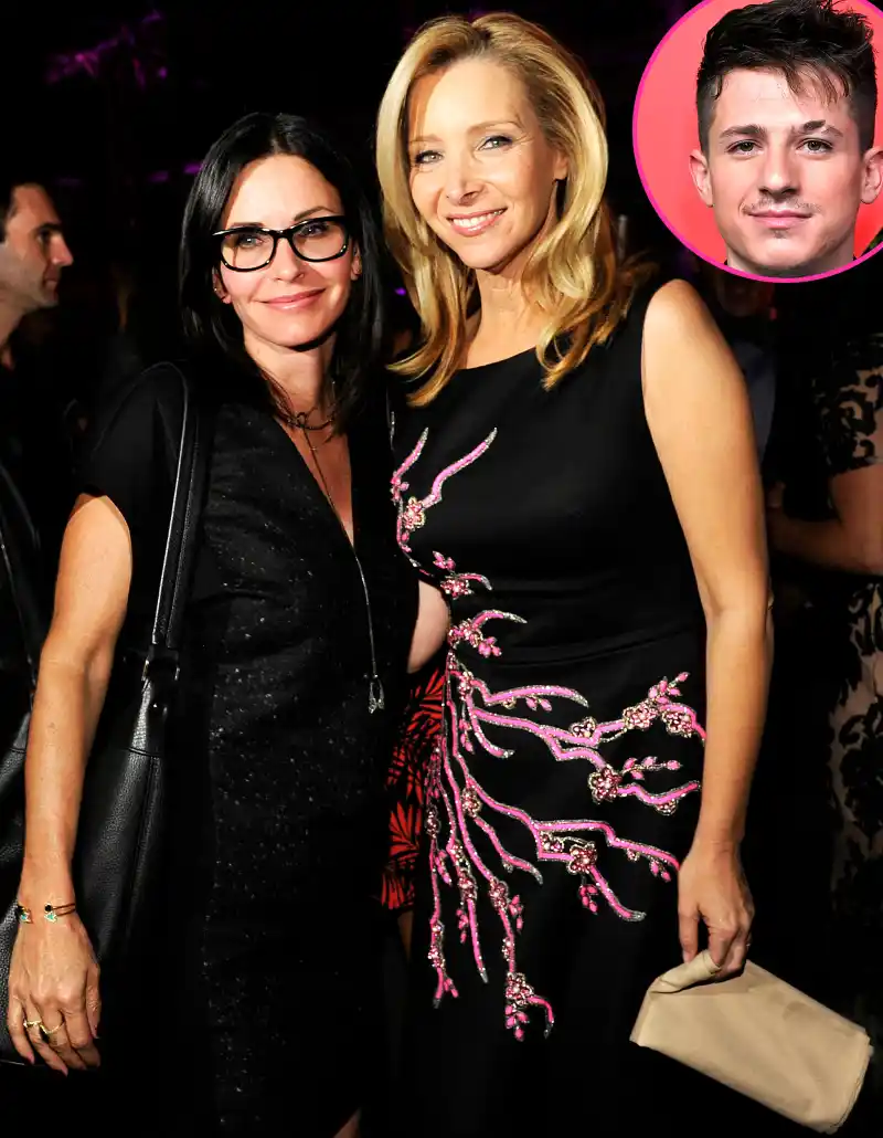 Courteney Cox Lisa Kudrow Celebrate Friends With Charlie Puth