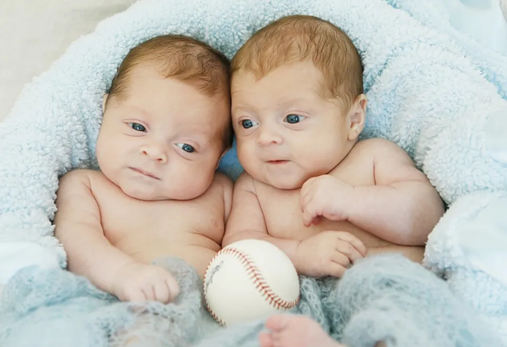 Hills Alum Doug Reinhardt and fiancee Mia Irons' identical twin boys Beau Douglas and Maverick John Reinhardt