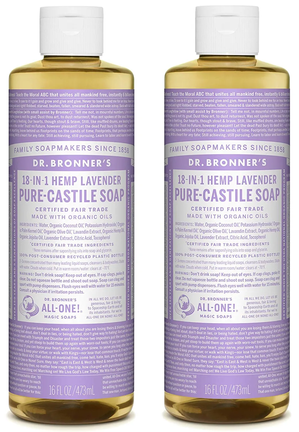Dr. Bronner's Pure-Castile Liquid Soap
