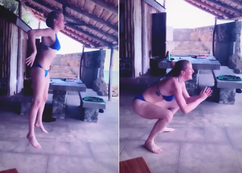 Ellie Goulding Honeymoon Workout Instagram Story September 10, 2019