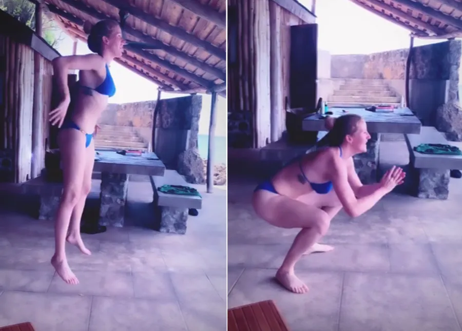 Ellie Goulding Honeymoon Workout Instagram Story September 10, 2019