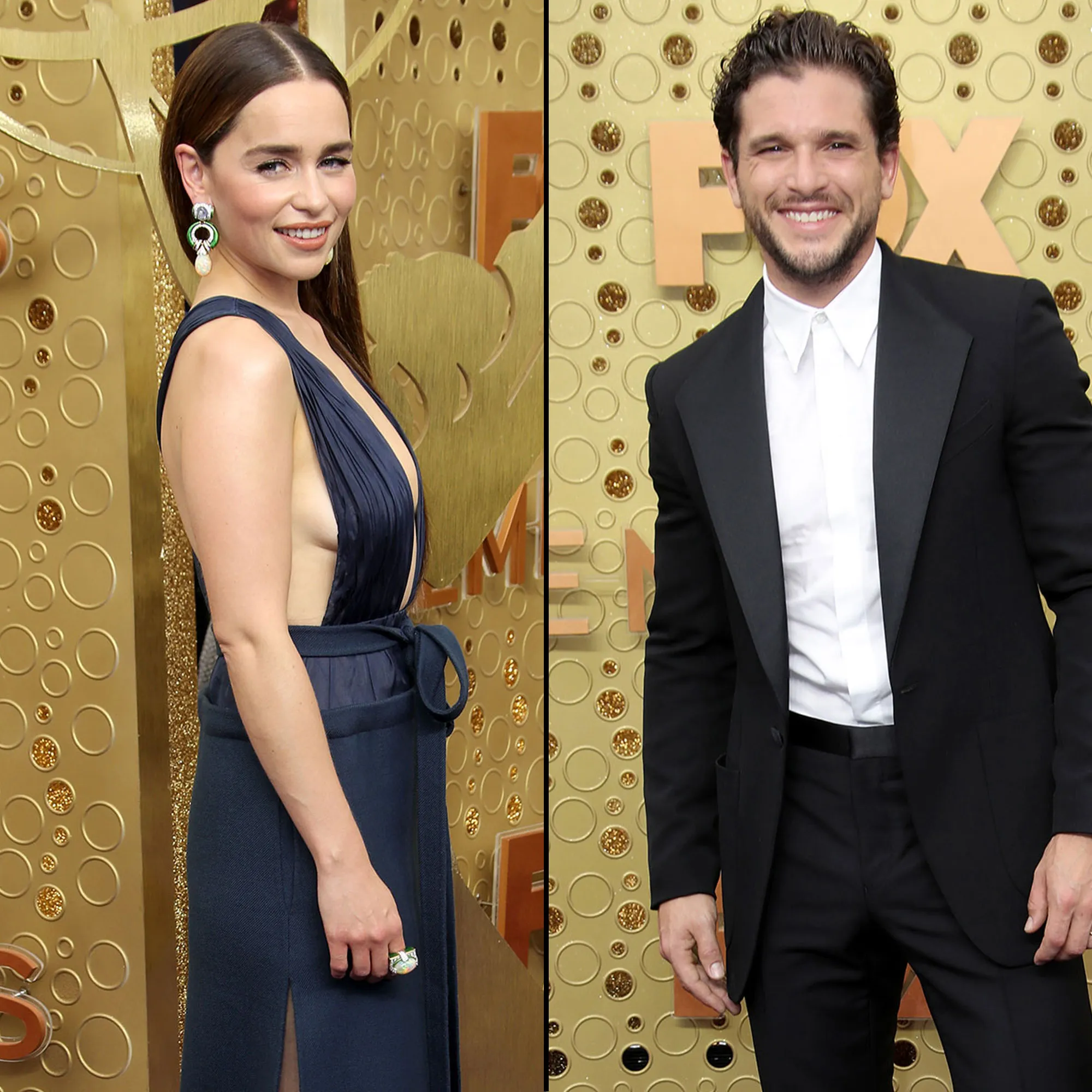 Emilia Clarke and Kit Harington Game of Thrones Slay Red Carpet Emmys 2019