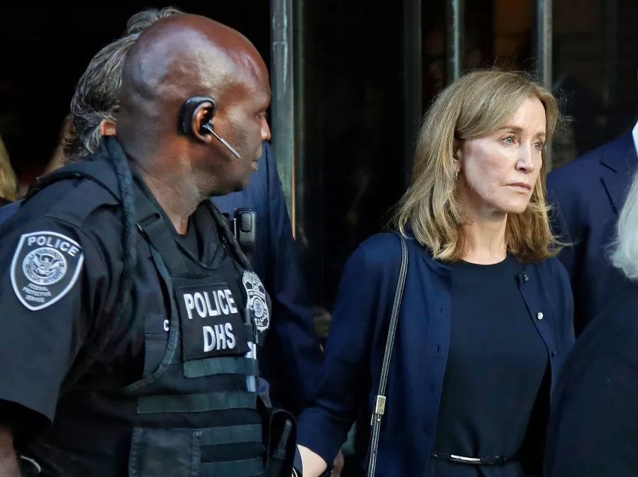 Felicity Huffman and William H. Macy Leave Court After Being Sentenced