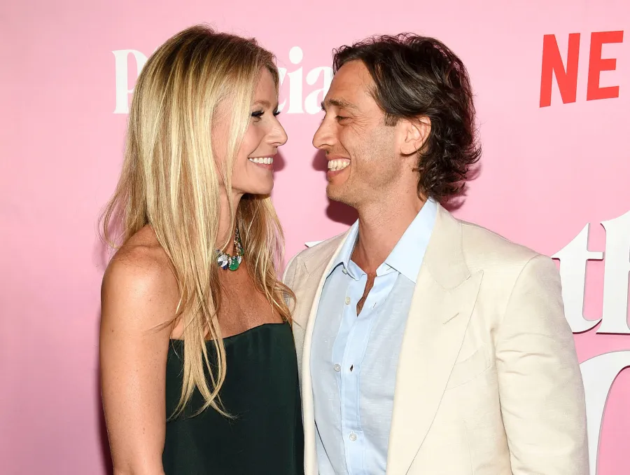 Gwyneth Paltrow and Brad Falchuk Looking at Each Other