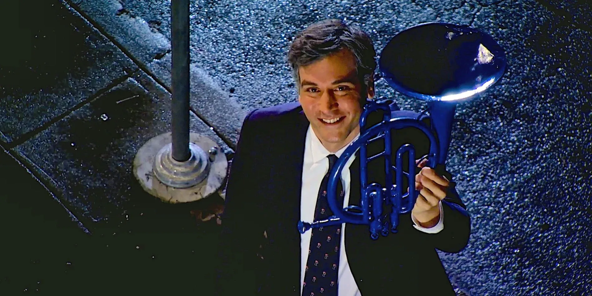 How I Met Your Mother Older Ted Holds Blue French Horn