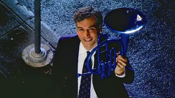 How I Met Your Mother Older Ted Holds Blue French Horn