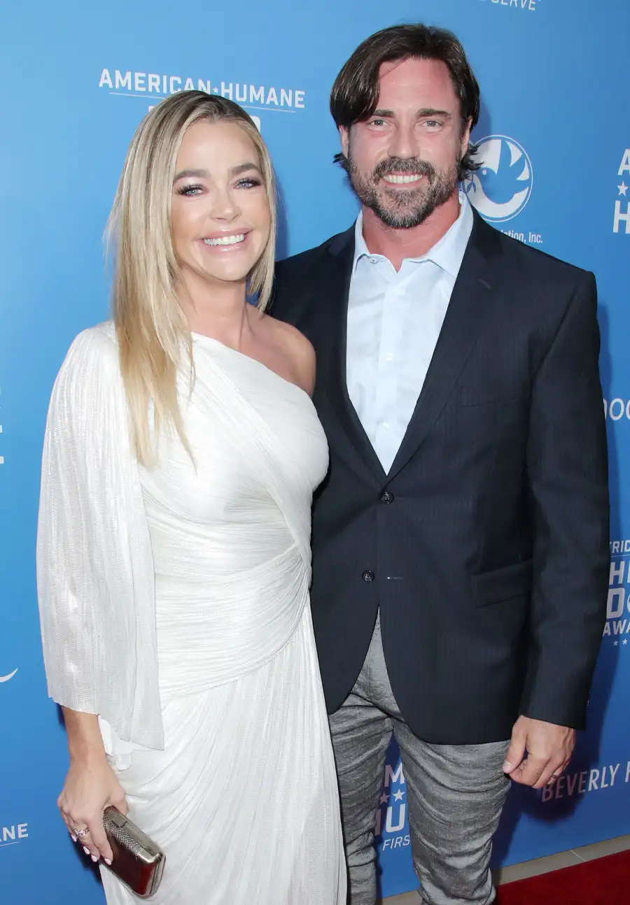 Denise Richards White Dress and Aaron Phypers Sports Jacket January 2018