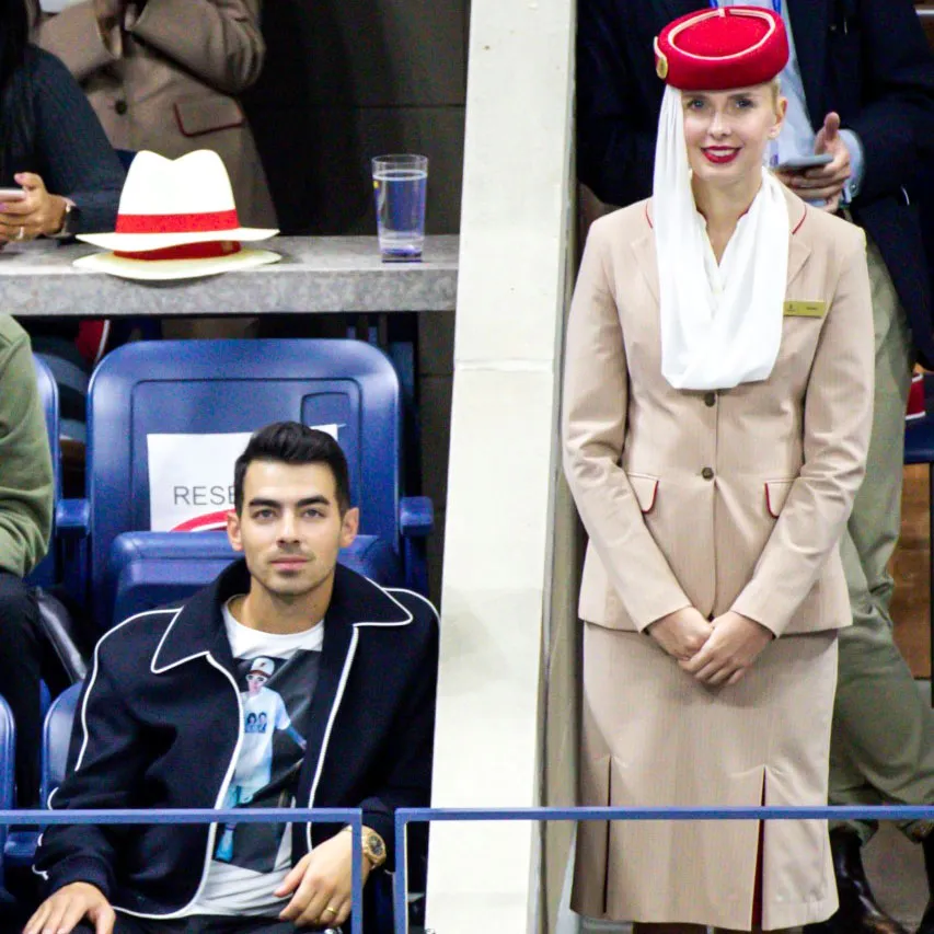 Joe Jonas Emirates Suite at the U.S. Open