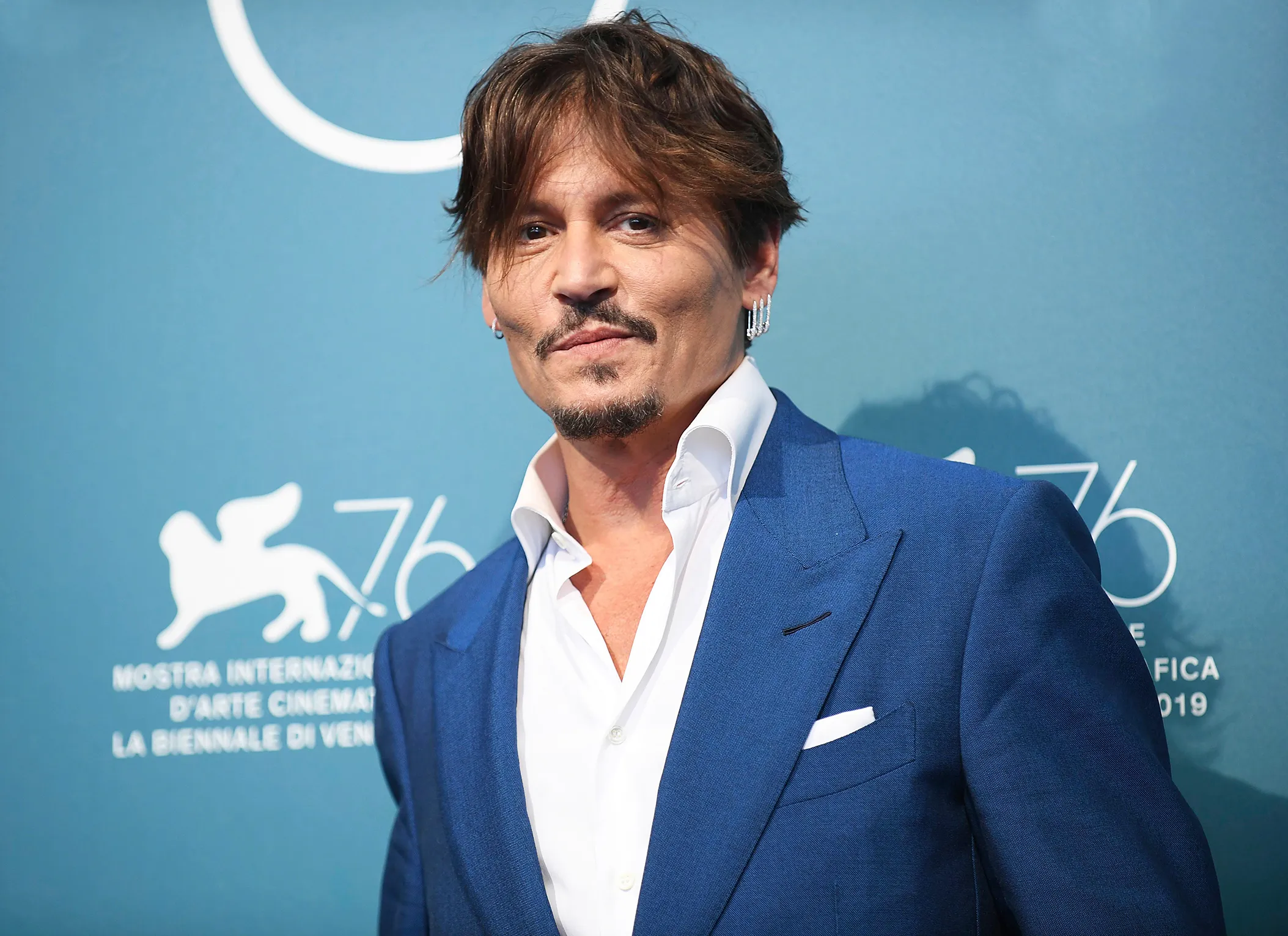 Johnny Depp Blue Suit September 6, 2019