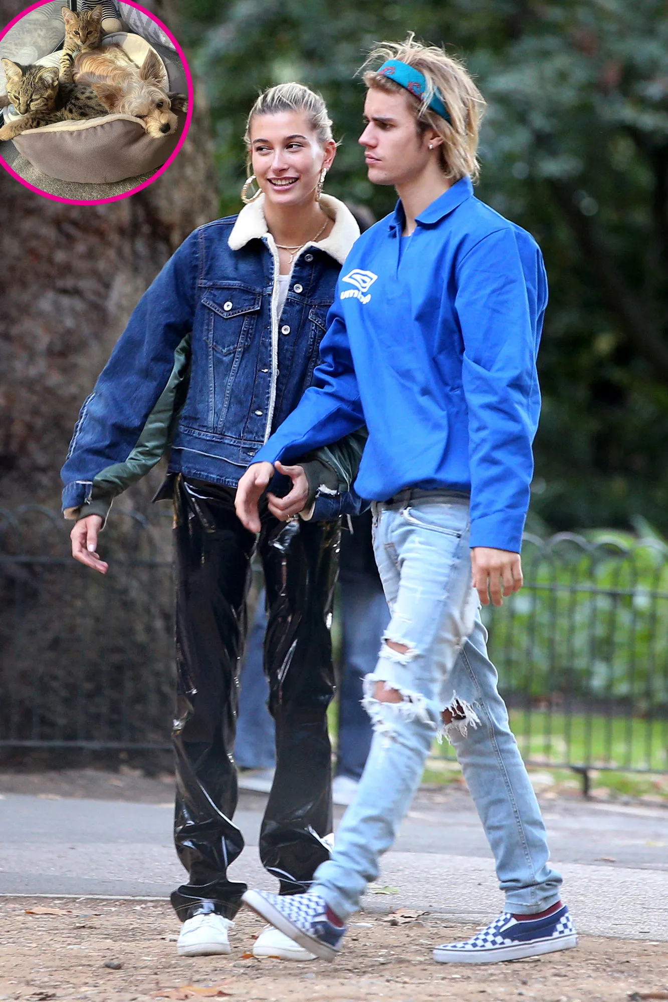 Justin Bieber and Hailey Baldwin Cats and Dog Instagram