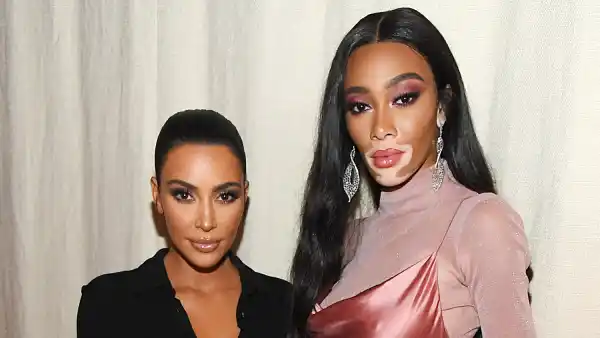 KKW Beauty and Winnie Harlow NYFW Party - Kim Kardashian and Winnie Harlow
