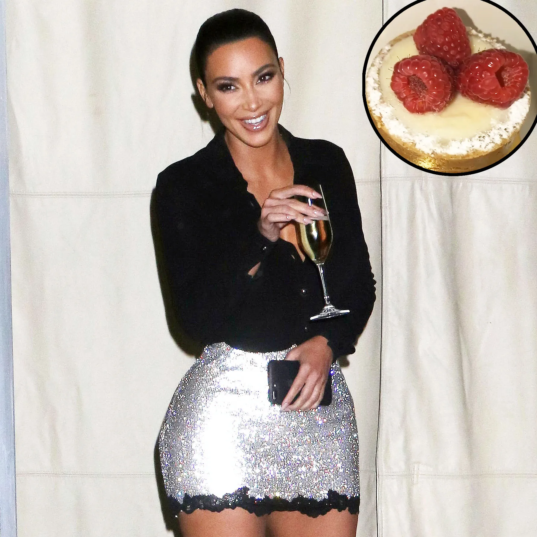 Kim Kardashian Devours Her Favorite Little Cheesecake During NYC Visit