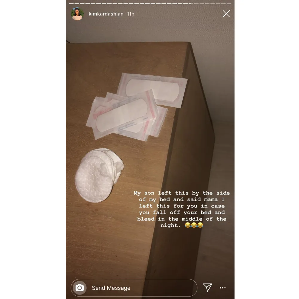 Kim Kardashian&rsquo;s Son Saint Leaves Strange Gift by Her Bed