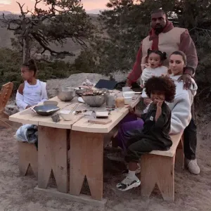 Kim Kardashian and Kanye West Enjoy Cookout With Their Kids During Wyoming Trip