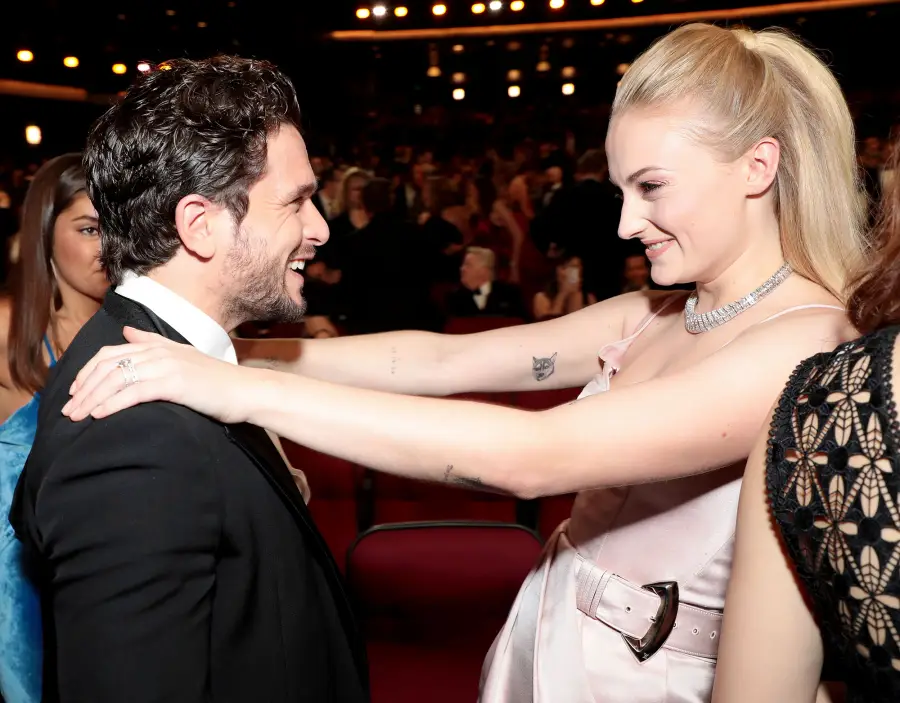 Kit Harington and Sophie Turner Inside Emmys 2019