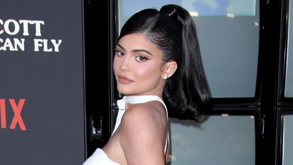 Kylie Jenner Amazing Abs White Dress