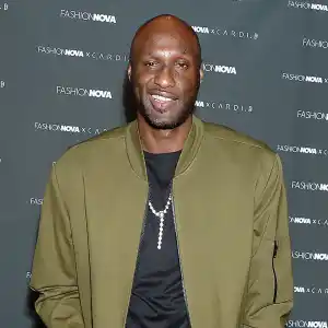 Lamar Odom Green Jacket Rob Kardashian and Kourtney Kardashian Good With His Kids