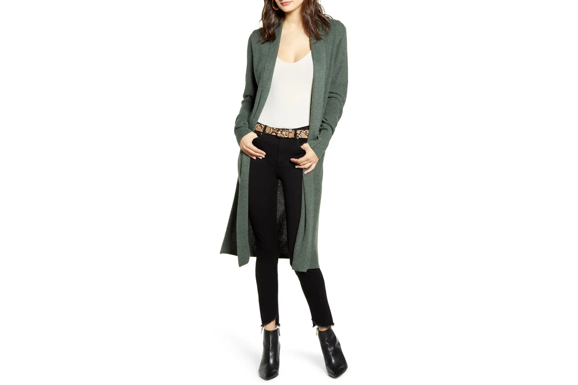 Leith-Longline-Cardigan-Green