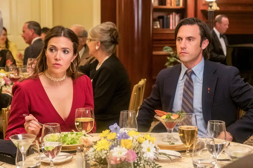 Mandy Moore as Rebecca and Milo Ventimiglia as Jack on This Is Us Recap