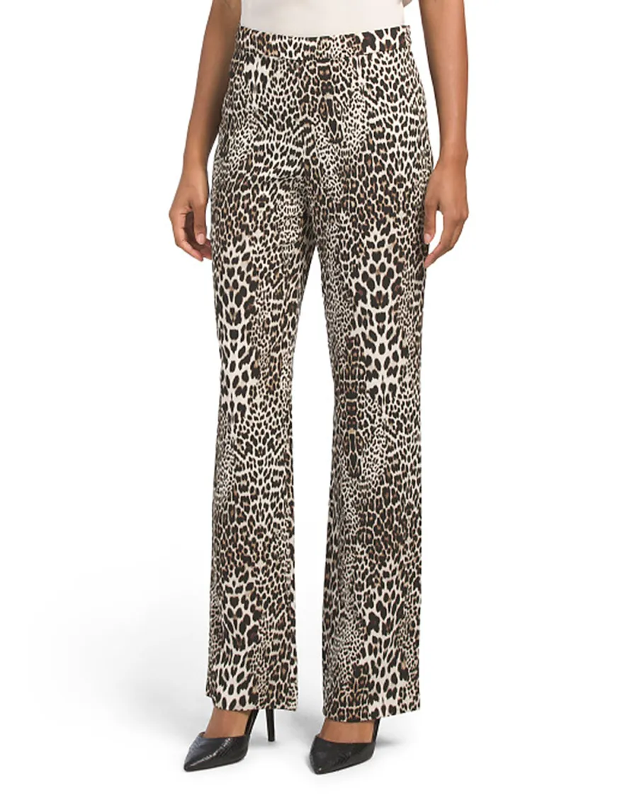 Marshalls Badgley Mischka Leopard Print Bootcut Pants