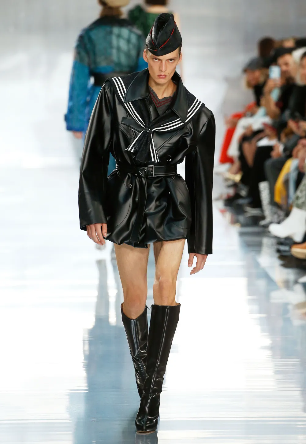 Maison Margiela Model Runway Strange Walk Paris Fashion Week