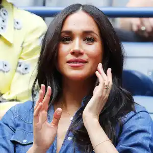 Meghan Markle Wears Prince Harry Initial Necklace at the U.S Open September 7, 2019