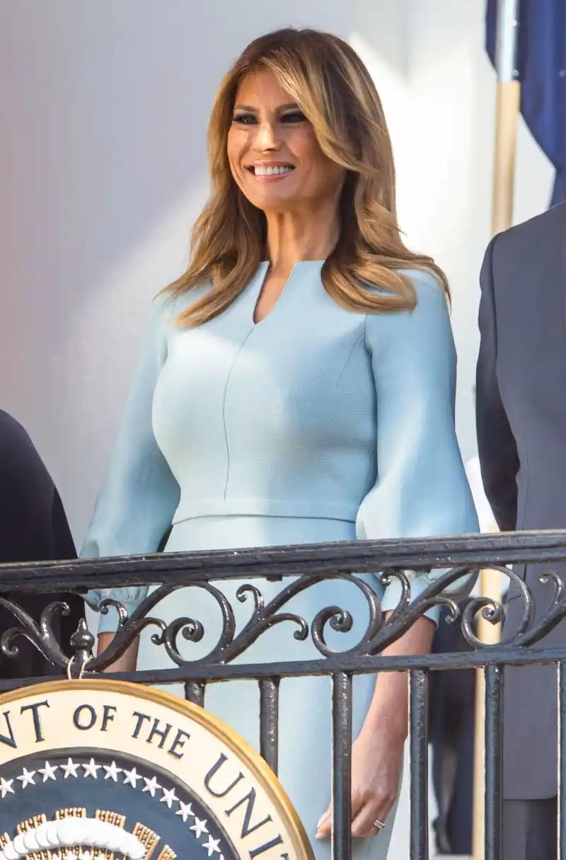 Melania Trump Blue Dress September 20, 2019