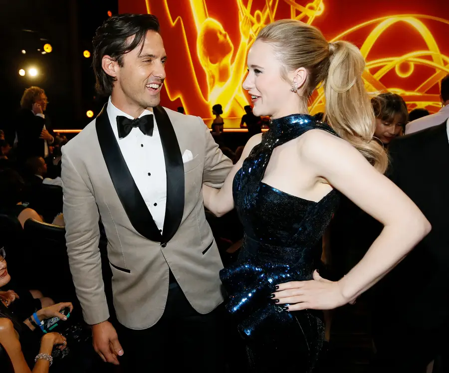 Milo Ventimiglia and Rachel Brosnahan Inside Emmys 2019