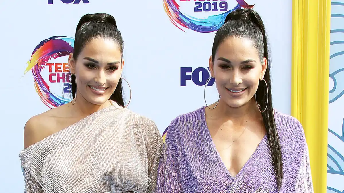 Nikki Bella and Brie Bella at Teen Choice Awards Favorite Year Round BB Cream